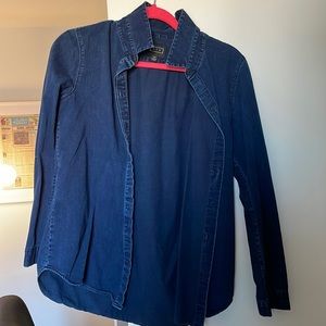 AYR dark wash soft denim button down